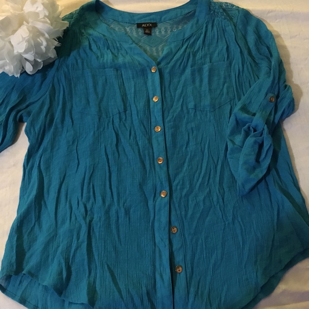 COPY - Alyx 2X- Button Down Blouse